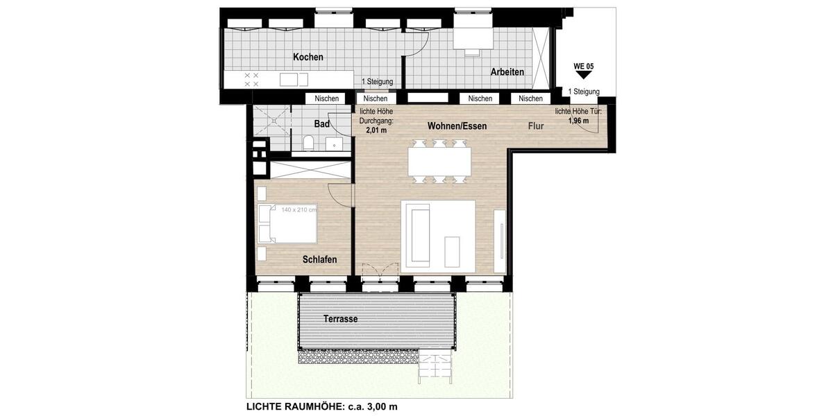 Erdgeschoßwohnung Krefeld Fischeln - 3 Zimmer, 90 m&sup2;, 1.267&euro; | Angebot:25081011
