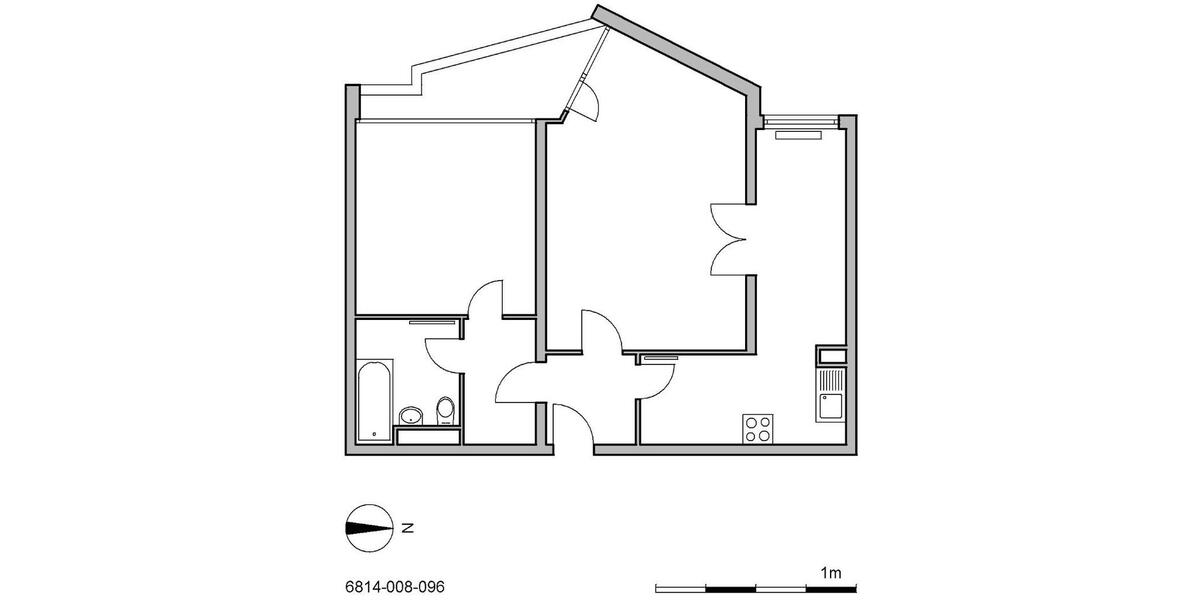 Etagenwohnung Ratingen Tiefenbroich - 2 Zimmer, 65 m&sup2;, 709&euro; | Angebot:26478014