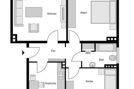 Wohnung Essen Stadtbezirk VII - 3 Zimmer, 75 m&sup2;, 900&euro; | Angebot:25300929