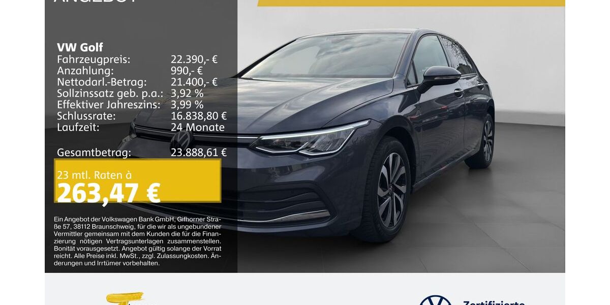 VW Golf 34.999 km 22.390 &euro; Oberhausen 46047