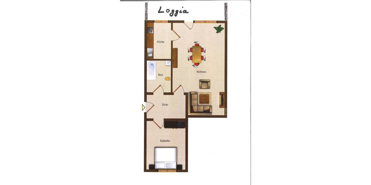 Etagenwohnung Viersen Süchteln - 2 Zimmer, 80 m&sup2;, 185.000&euro; | Angebot:25708652