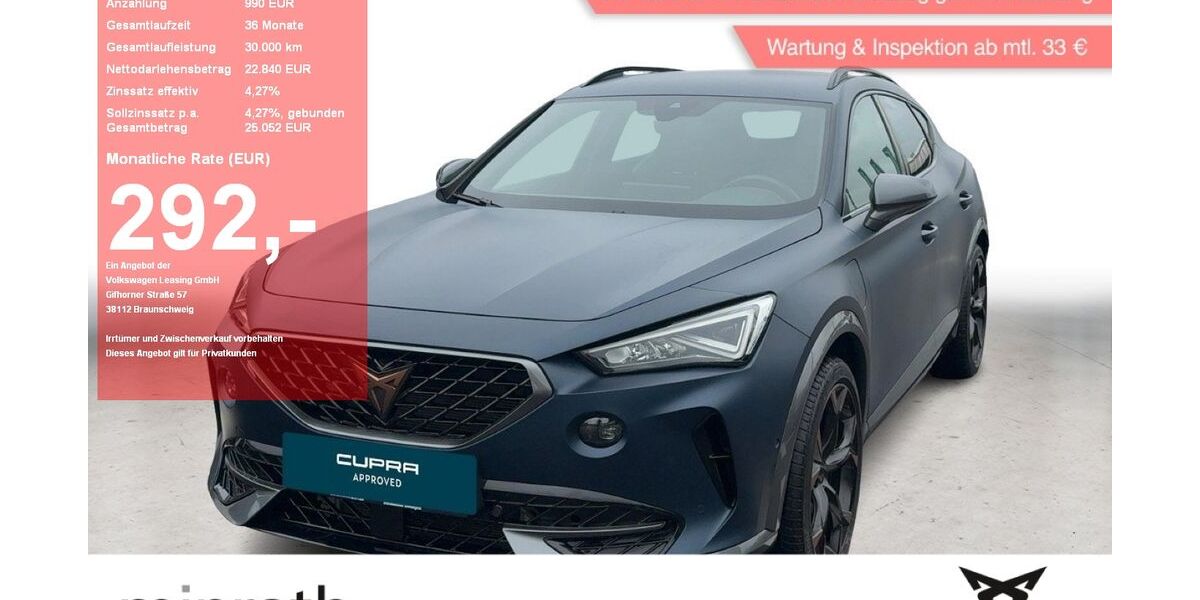 Cupra Formentor 56.930 km 22.830 &euro; Moers-Hülsdonk 47441