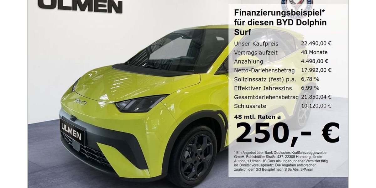 BYD DOLPHIN 2.500 km 22.490 &euro; Düsseldorf 40231