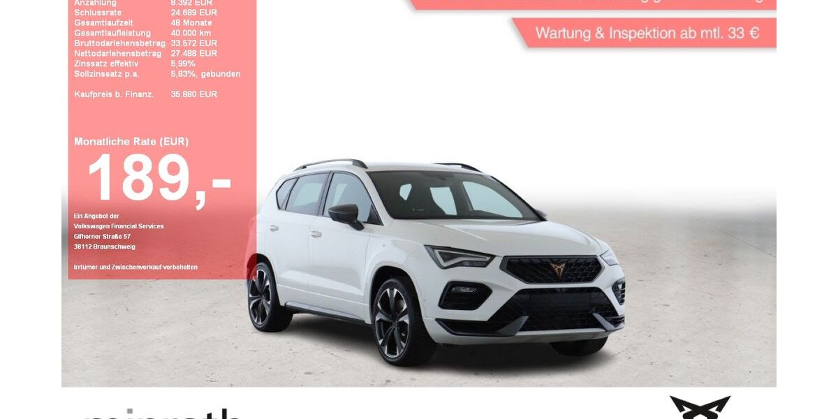 Cupra Ateca 16.486 km 34.630 &euro; Moers-Hülsdonk 47441