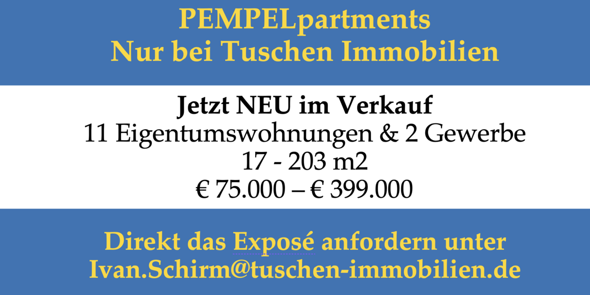 Etagenwohnung Düsseldorf Pempelfort - 2 Zimmer, 54 m&sup2;, 225.000&euro; | Angebot:25409460
