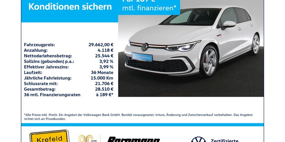 VW Golf 20.780 km 29.662 &euro; Krefeld 47803