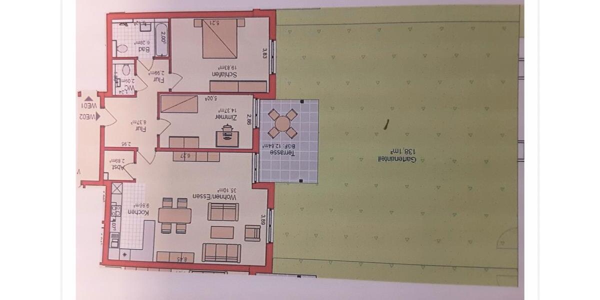 Terrassenwohnung Kaarst - 3 Zimmer, 106 m&sup2;, 395.000&euro; | Angebot:25753251