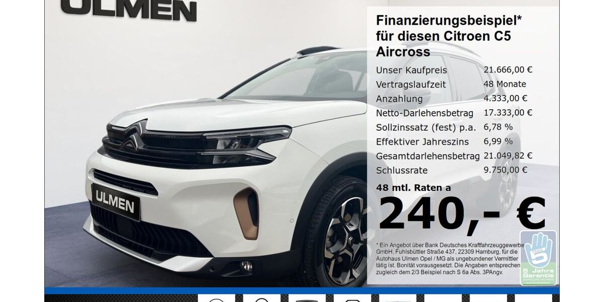 Citroen C5 Aircross 21.495 km 21.666 &euro; Düsseldorf 40231