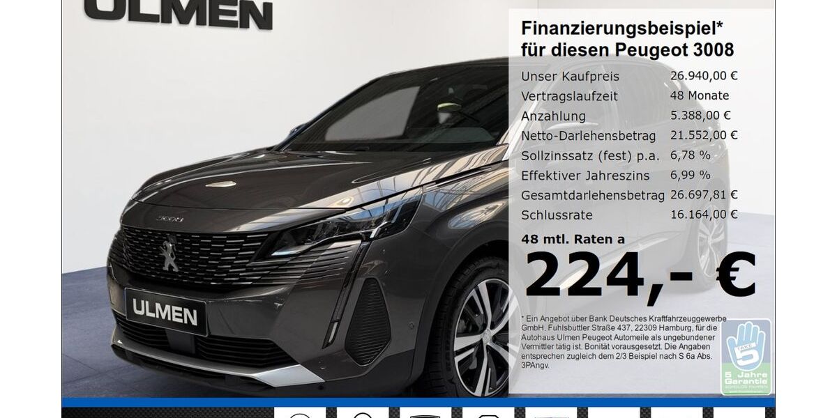 Peugeot 3008 12.959 km 26.480 &euro; Düsseldorf 40233