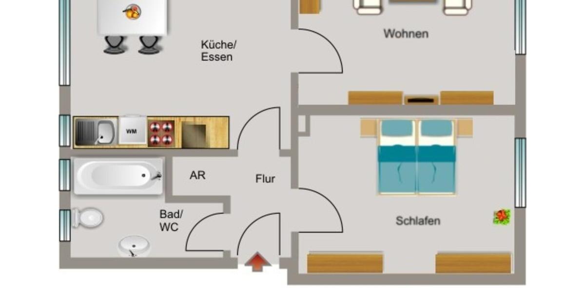 Erdgeschoßwohnung Dinslaken Lohberg - 2.5 Zimmer, 49 m&sup2;, 332&euro; | Angebot:26170258