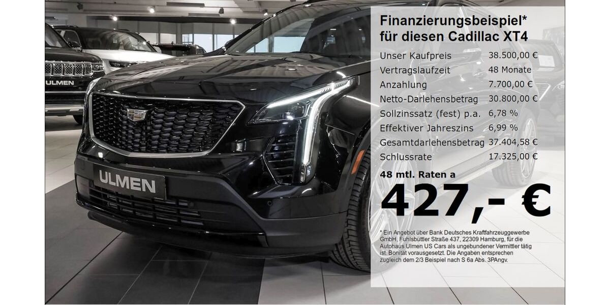 Cadillac XT4 49.000 km 37.399 &euro; Düsseldorf 40231