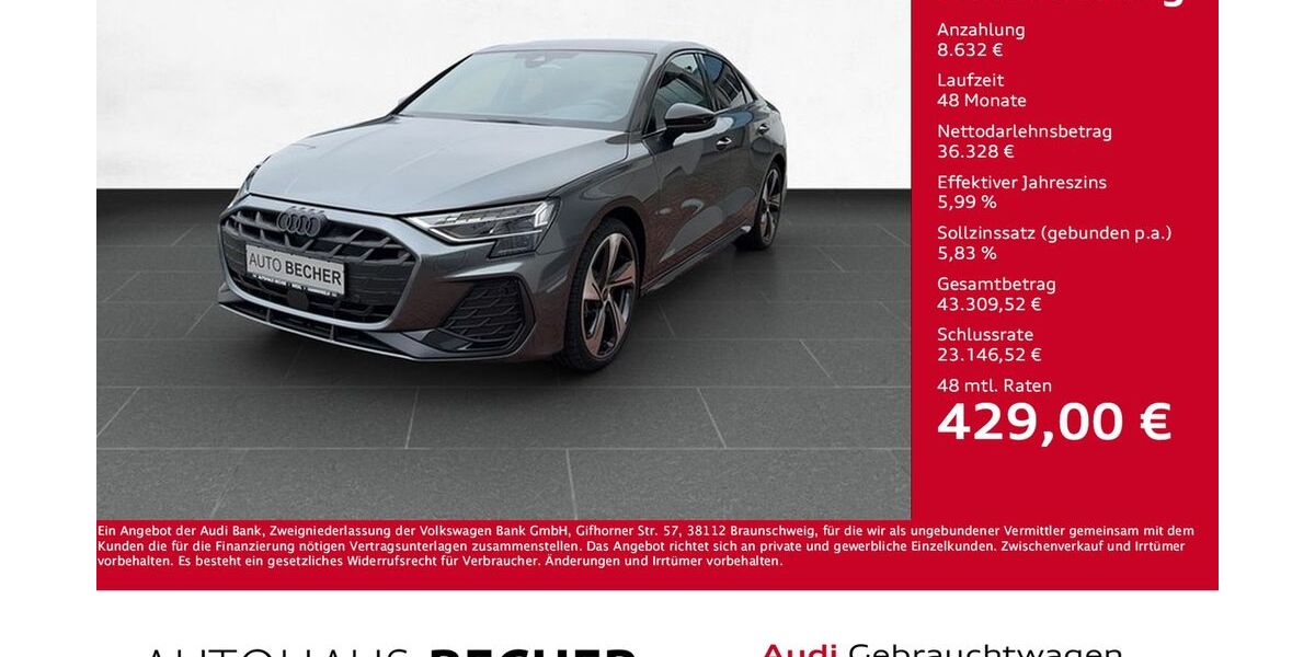 Audi A3 6.000 km 44.960 &euro; Wesel 46485