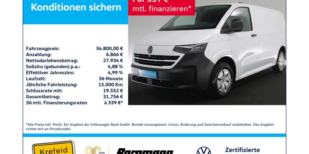 VW T7 Transporter 4.453 km 34.800 &euro; Krefeld 47803