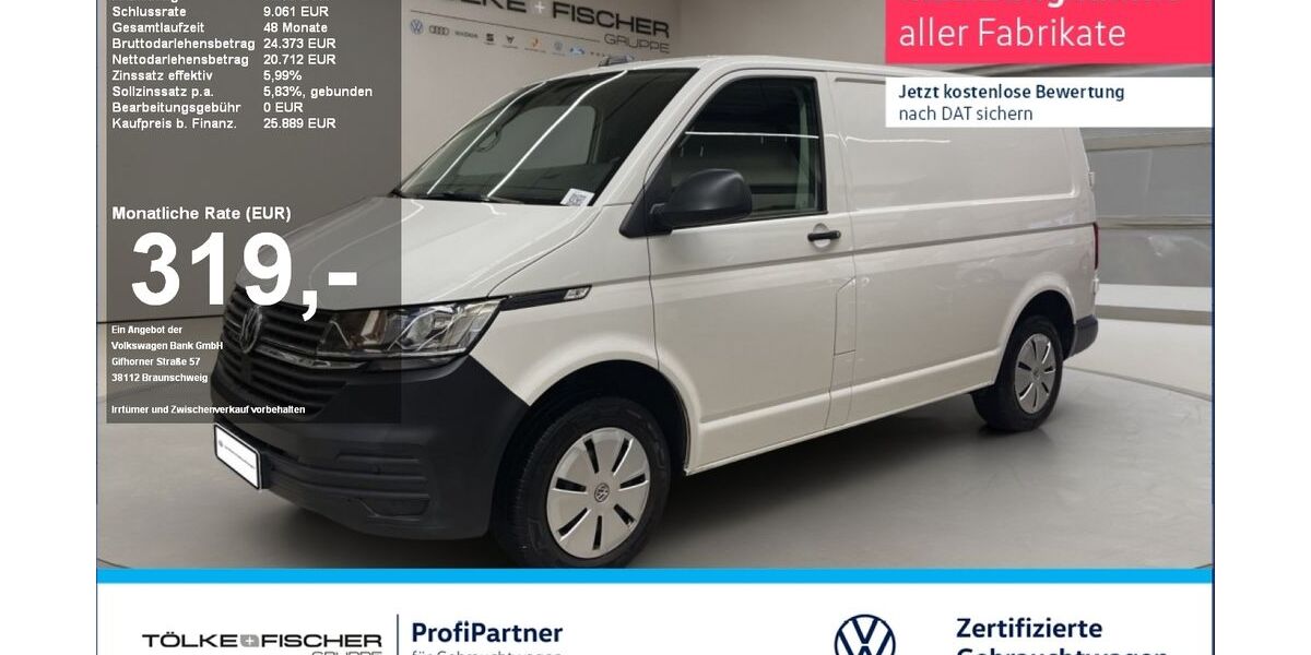 VW T6 Transporter 83.692 km 23.999 &euro; Krefeld 47805