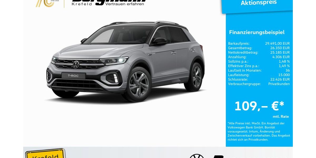 VW T-Roc 18.668 km 29.491 &euro; Krefeld 47803