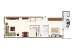 Etagenwohnung Düsseldorf Flingern Süd - 2 Zimmer, 59 m&sup2;, 305.000&euro; | Angebot:27198843