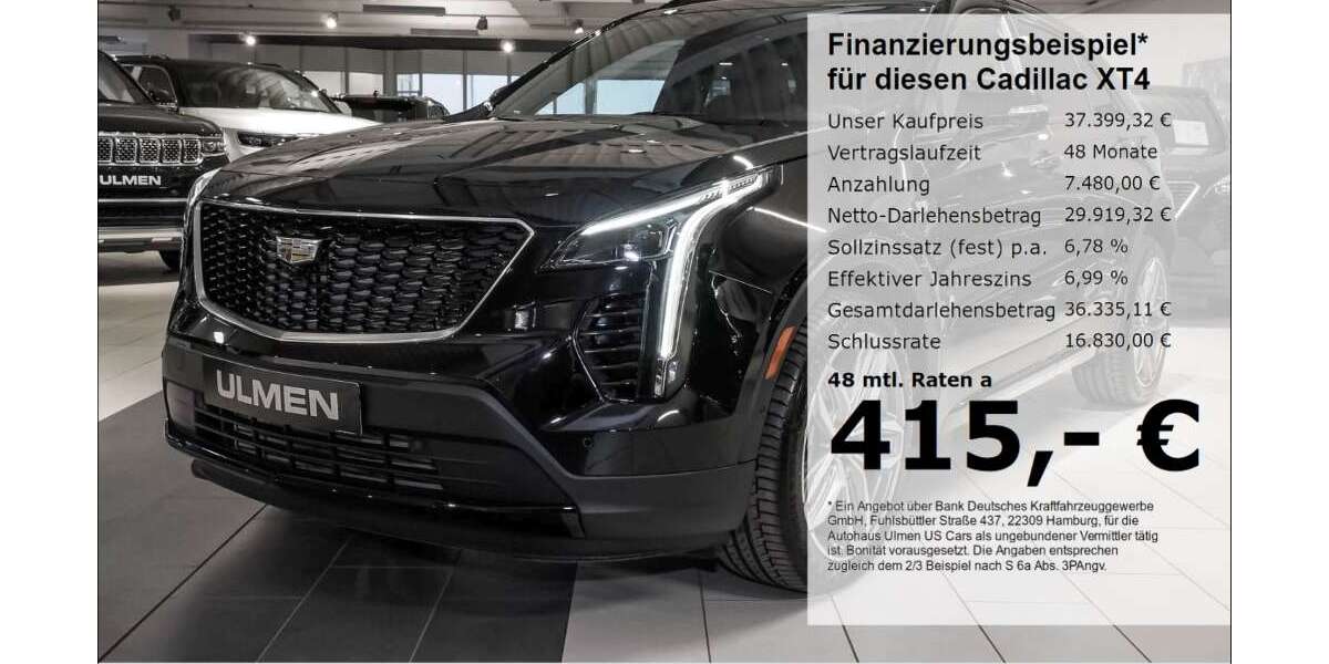 Cadillac XT4 49.000 km 37.399 &euro; Düsseldorf 40231