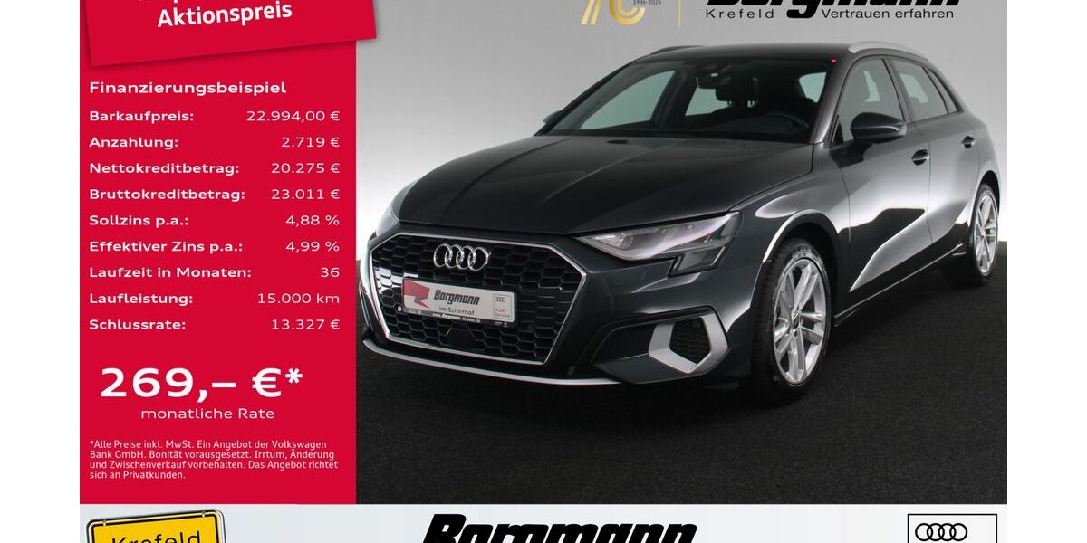 Audi A3 22.281 km 22.556 &euro; Krefeld 47803