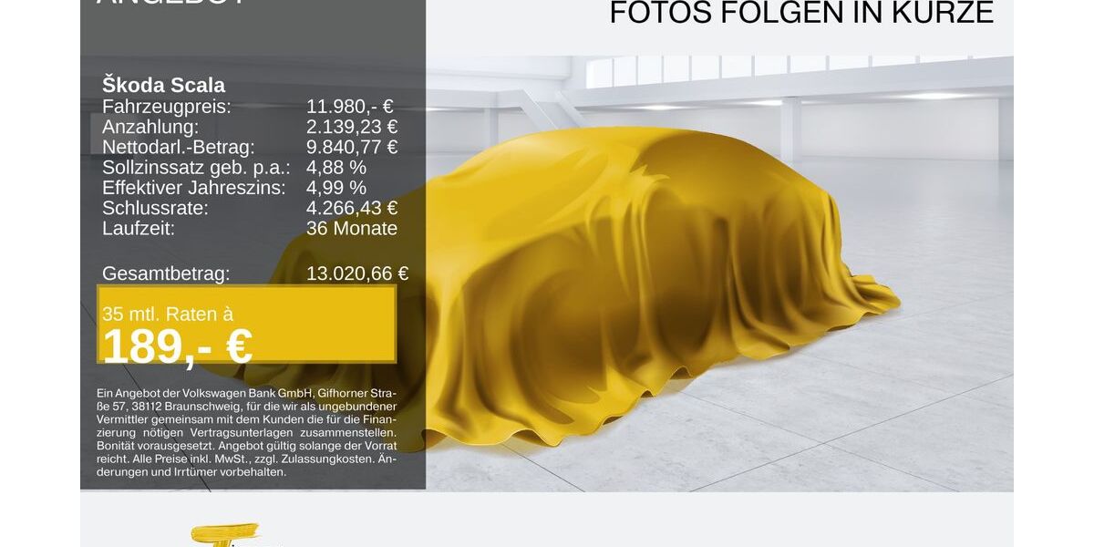 Skoda Scala 131.771 km 11.980 &euro; Oberhausen 46047