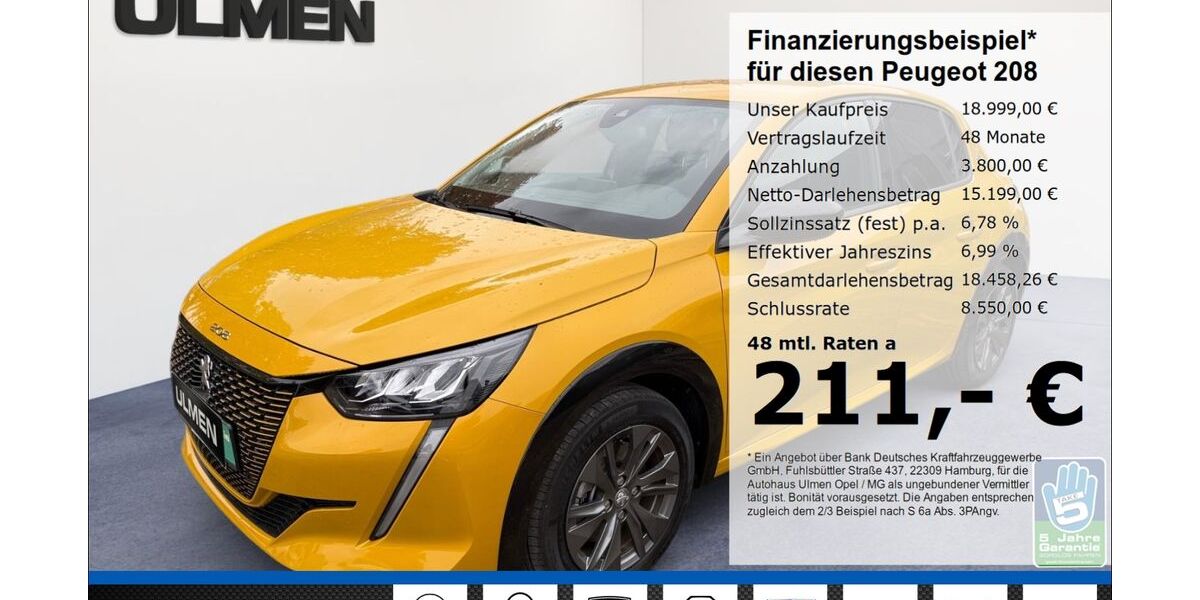 Peugeot 208 8.765 km 18.999 &euro; Düsseldorf 40231