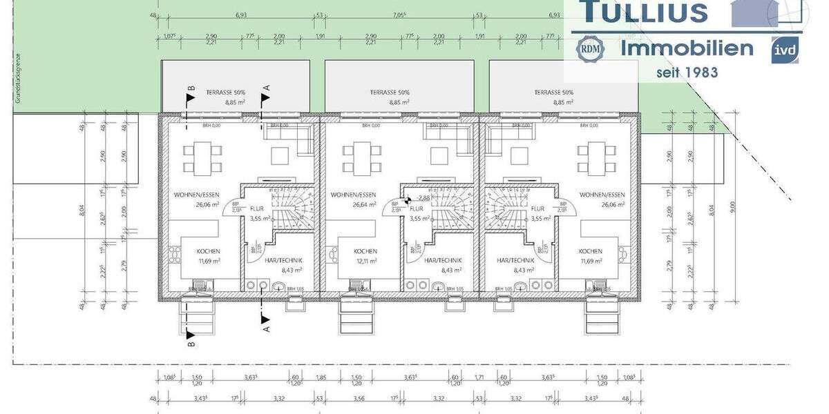 Reihenmittelhaus Essen Gerschede - 6 Zimmer, 152 m&sup2;, 595.000&euro; | Angebot:25802052