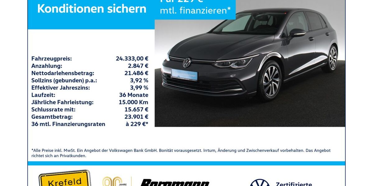 VW Golf 75.402 km 24.333 &euro; Krefeld 47803