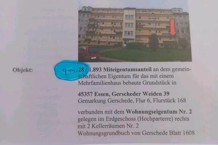 Wohnung Essen Stadtbezirk IV - 1.5 Zimmer, 28 m&sup2;, 93.000&euro; | Angebot:25923867