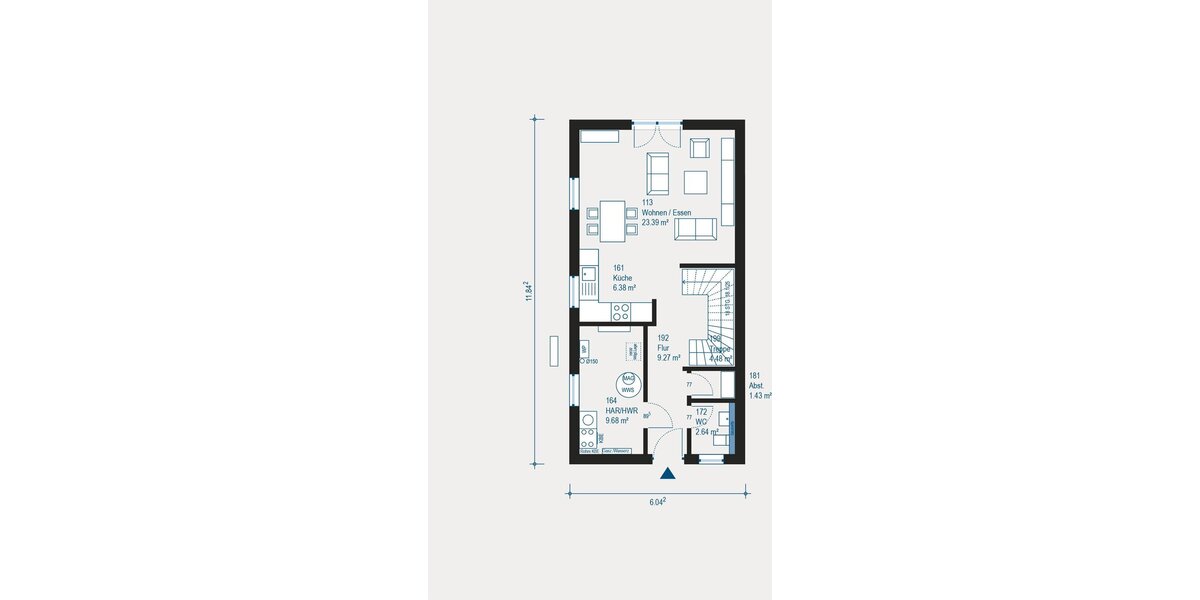 Individuelle Doppelhaushälfte in Nettetal - Flexibles Bauen mit allkauf Dienstleistungspaket Pro Time für Heimwerker - Doppelhaushälfte Nettetal | Angebot:27302603