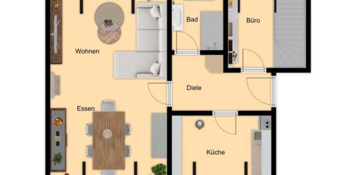 Maisonettenwohnung Bottrop - 3.5 Zimmer, 73 m&sup2;, 660&euro; | Angebot:26003652