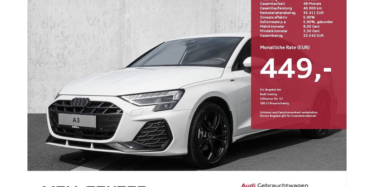 Audi A3 10.000 km 43.990 &euro; Düsseldorf 40549