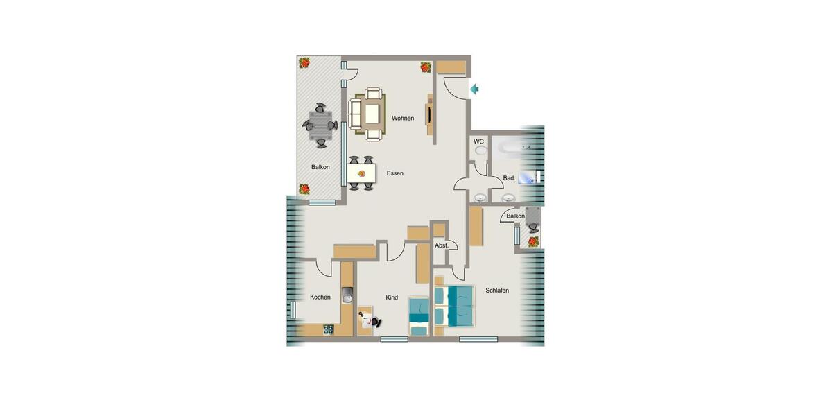 Dachgeschoßwohnung Kamp-Lintfort Lintfort - 2.5 Zimmer, 65 m&sup2;, 359&euro; | Angebot:26702979