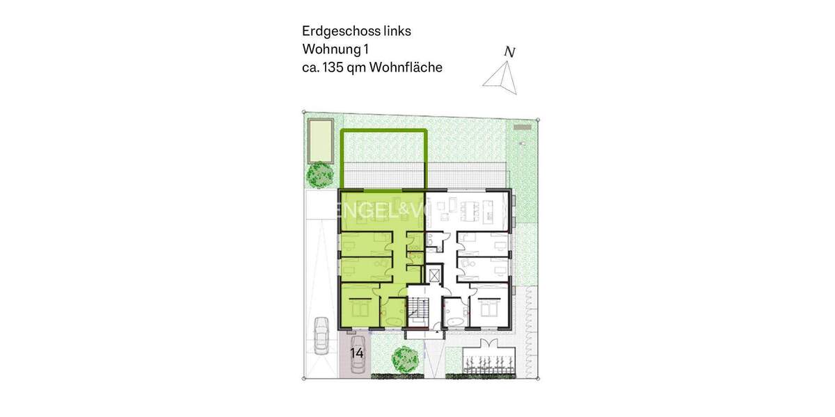 Etagenwohnung Moers Asberg - 4 Zimmer, 135 m&sup2;, 582.000&euro; | Angebot:25749290
