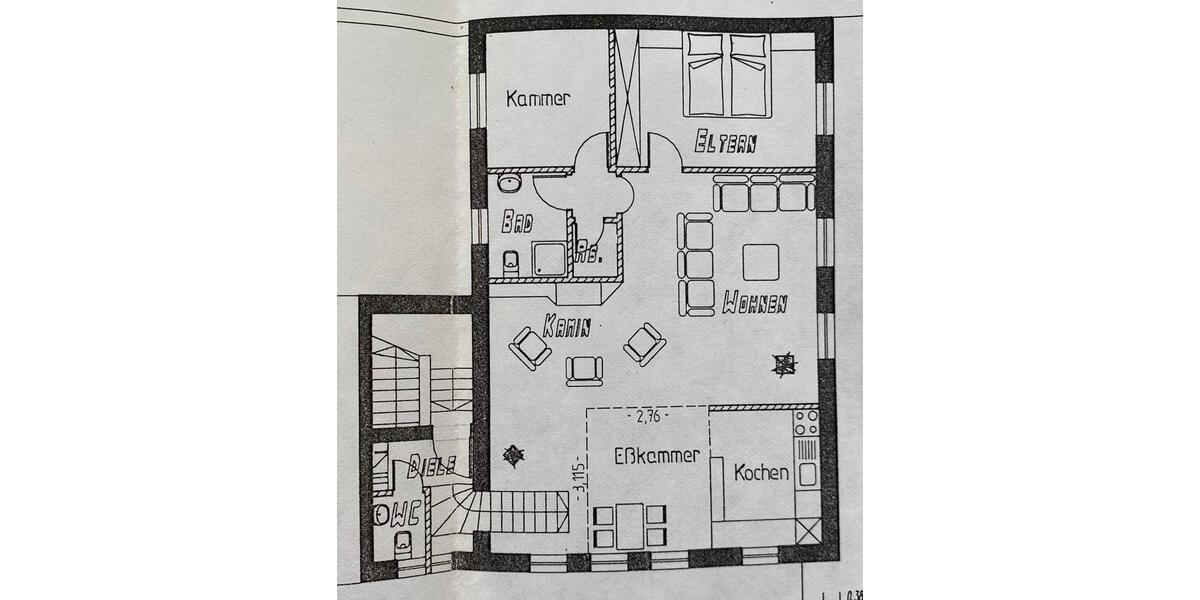 Etagenwohnung Geldern - 3 Zimmer, 81 m&sup2;, 550&euro; | Angebot:25948998