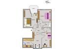 Etagenwohnung Neukirchen-Vluyn Vluyn - 3.5 Zimmer, 77 m&sup2;, 357&euro; | Angebot:26702983