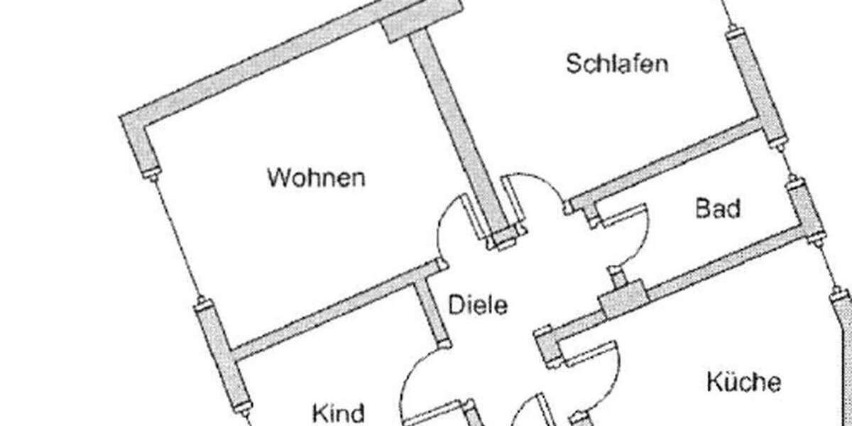 Etagenwohnung Essen Frohnhausen - 3 Zimmer, 67 m&sup2;, 900&euro; | Angebot:26002605