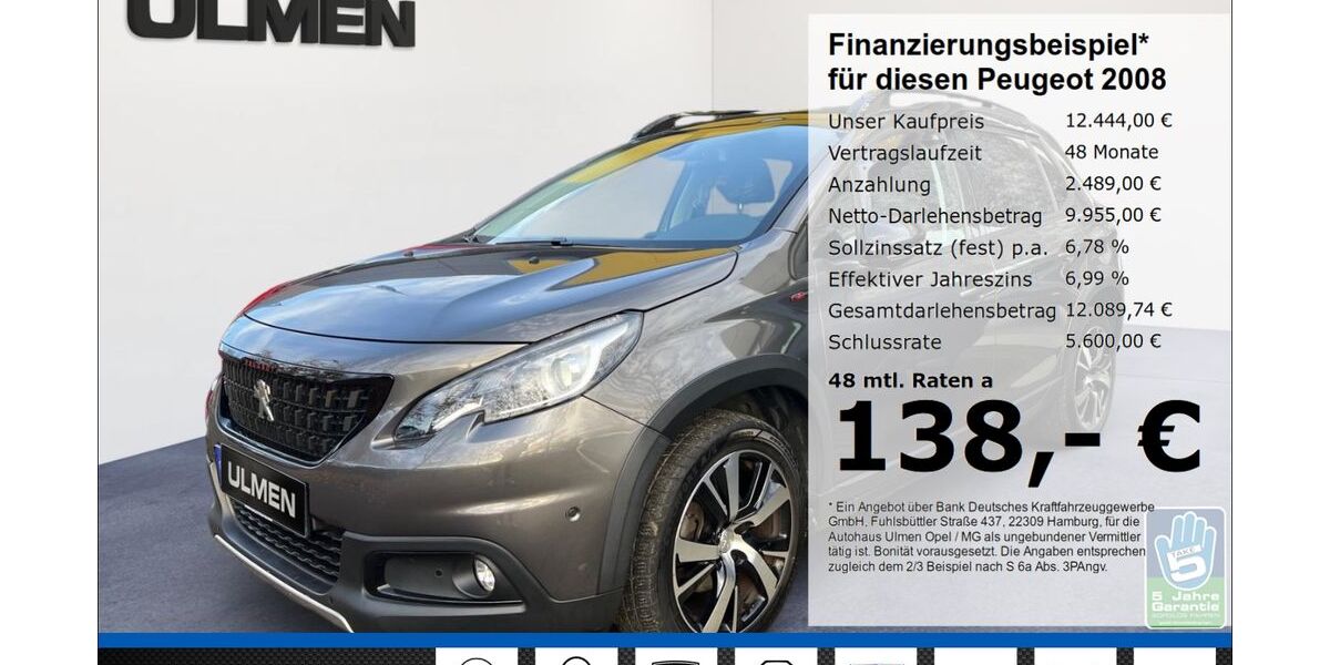 Peugeot 2008 74.770 km 12.444 &euro; Düsseldorf 40231