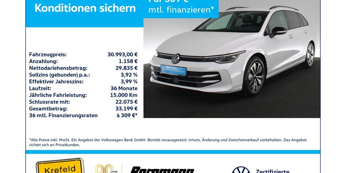 VW Golf 25.700 km 30.554 &euro; Krefeld 47803
