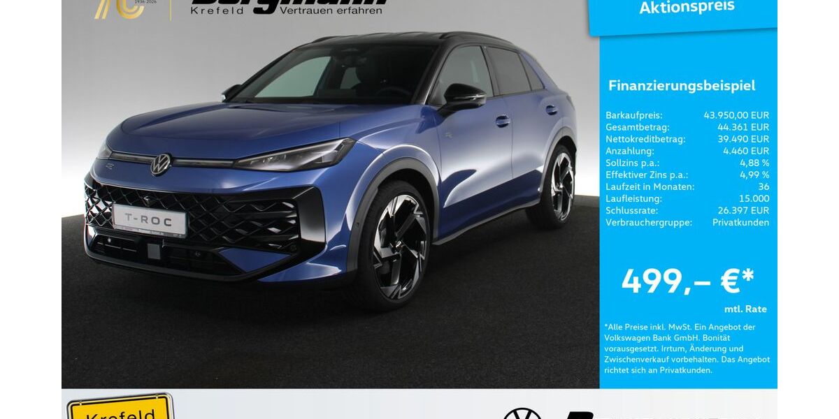 VW T-Roc 2.000 km 39.950 &euro; Krefeld 47803