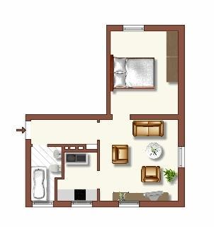 Etagenwohnung Duisburg Huckingen - 2 Zimmer, 41 m&sup2;, 419&euro; | Angebot:21876722