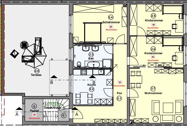 Etagenwohnung Kamp-Lintfort Lintfort - 4 Zimmer, 145 m&sup2;, 1.780&euro; | Angebot:25967611