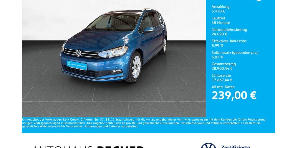 VW Touran 24.443 km 29.930 &euro; Wesel 46485