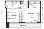 Etagenwohnung Kamp-Lintfort Lintfort - 2 Zimmer, 45 m&sup2;, 158.000&euro; | Angebot:25576400