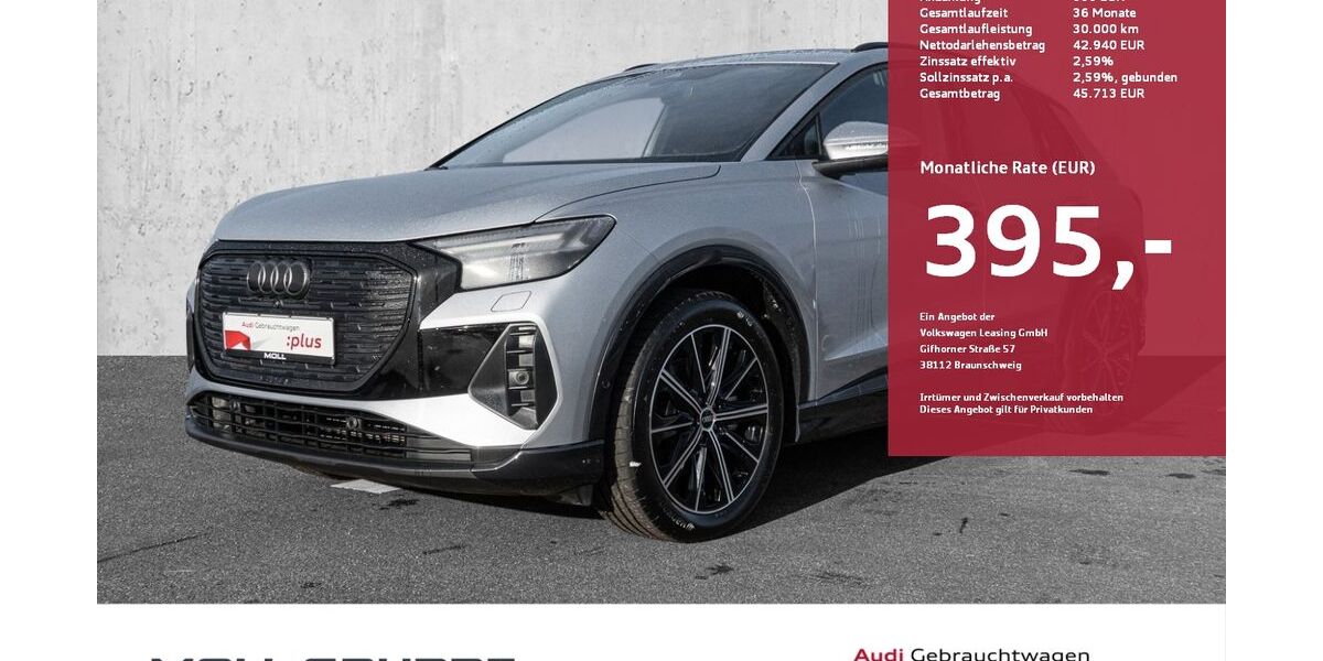 Audi Q4 e-tron 4.580 km 42.940 &euro; Düsseldorf 40549