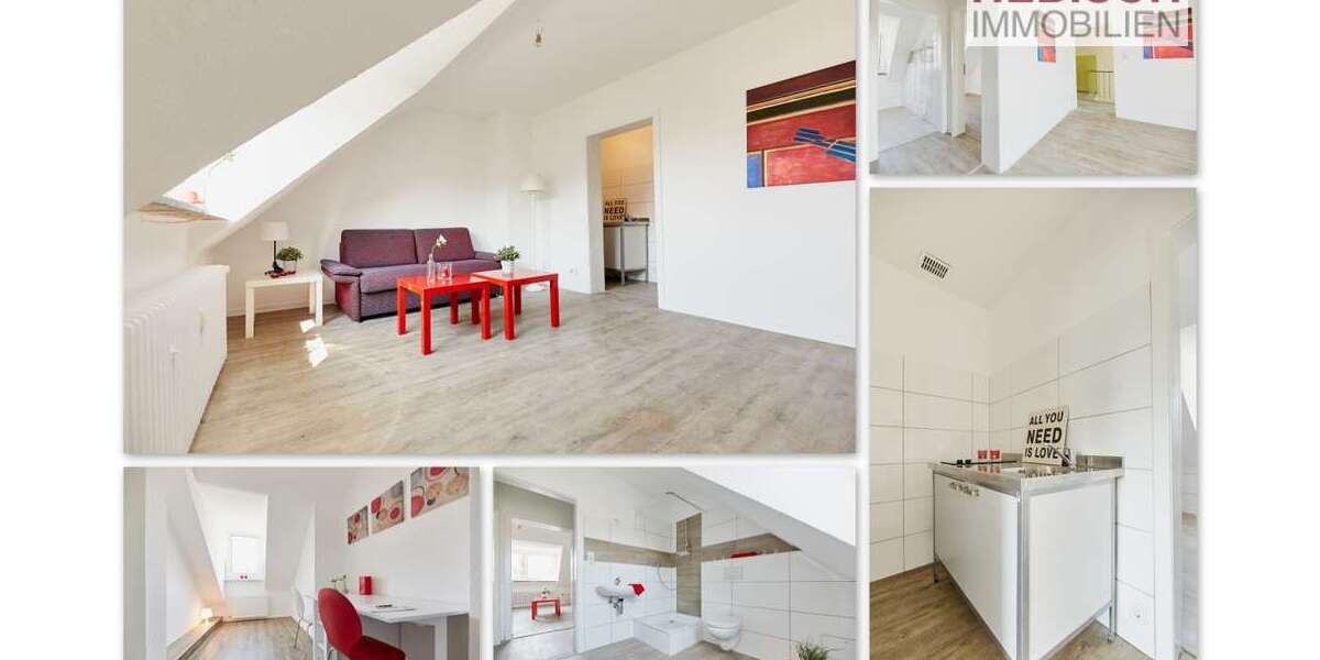 Etagenwohnung Krefeld Benrad - 1.5 Zimmer, 21 m&sup2;, 265&euro; | Angebot:27101867