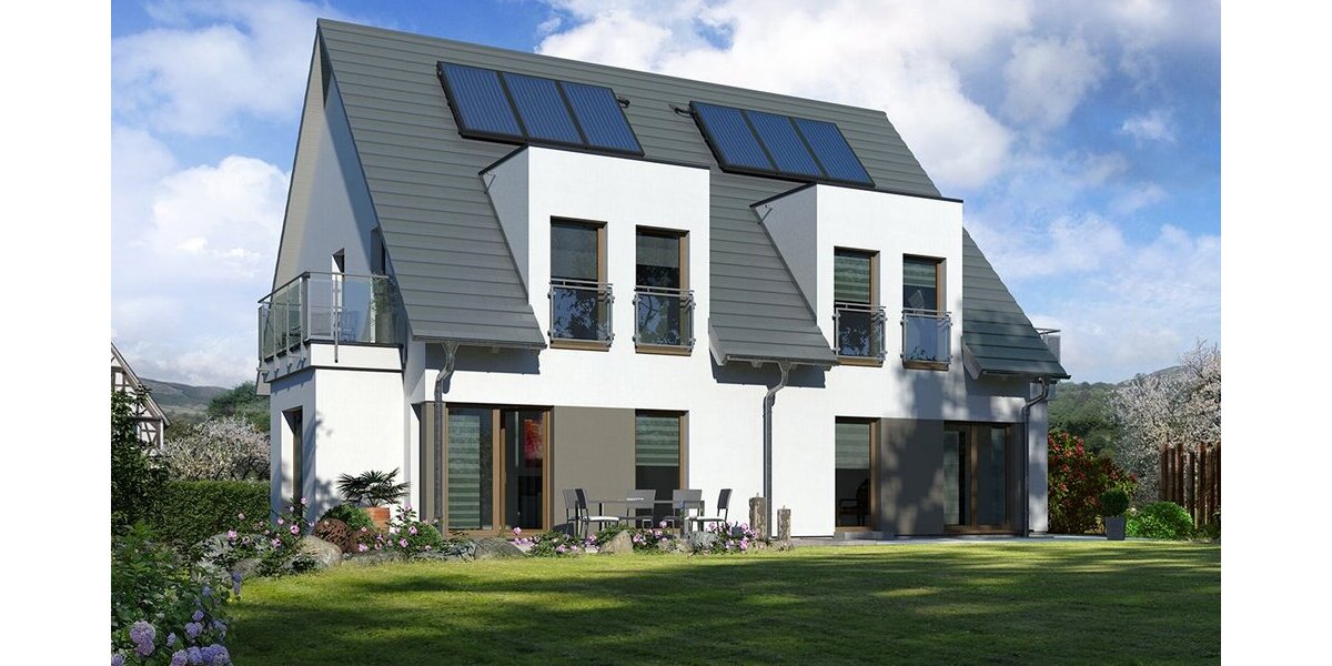 Individuelle Doppelhaushälfte in Nettetal - Flexibles Bauen mit allkauf Dienstleistungspaket Pro Time für Heimwerker - Doppelhaushälfte Nettetal | Angebot:27302603