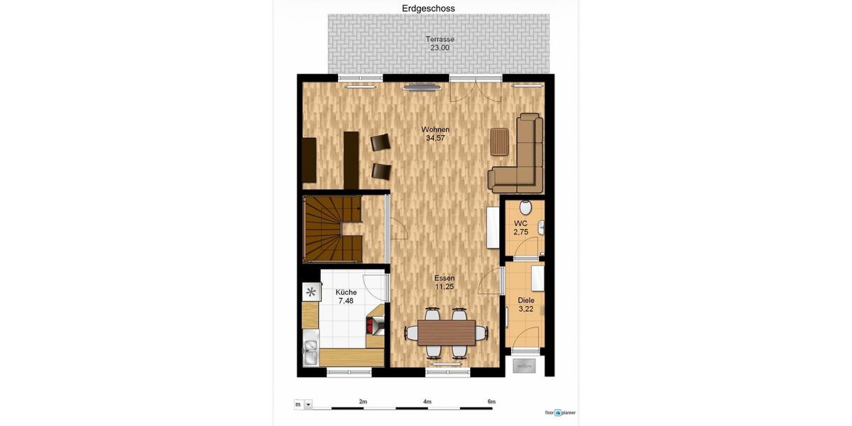 Reihenhaus Krefeld Benrad - 6 Zimmer, 140 m&sup2;, 580.000&euro; | Angebot:26710350