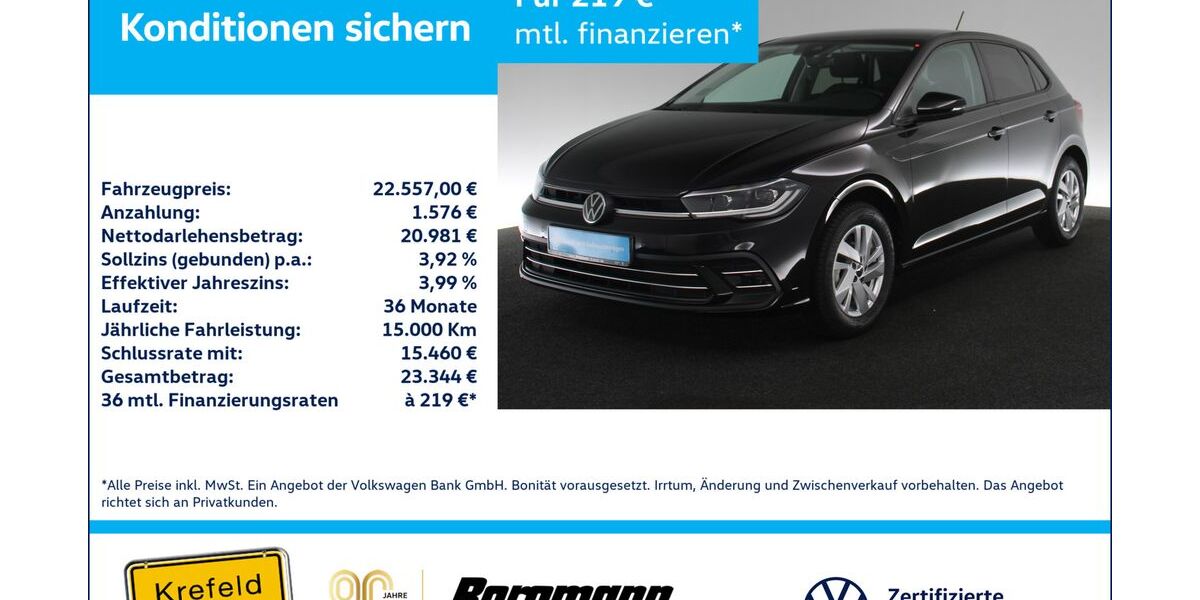 VW Polo 15.934 km 22.557 &euro; Krefeld 47803