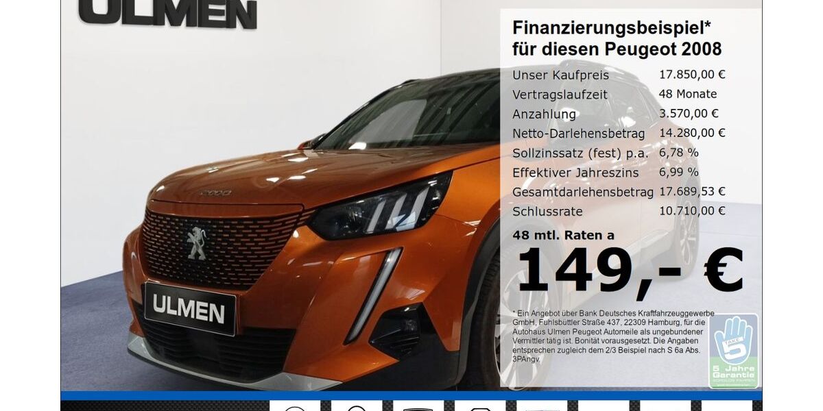 Peugeot 2008 45.864 km 17.850 &euro; Düsseldorf 40233