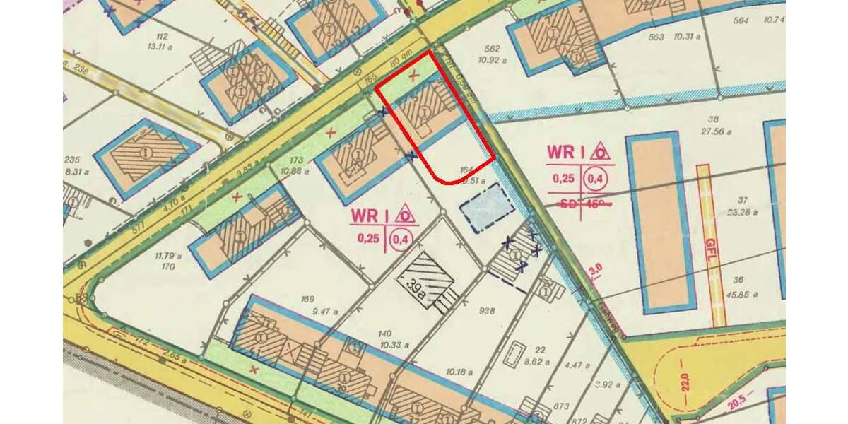 Grundstück Krefeld Hülser Berg - 320.000&euro; | Angebot:26181546