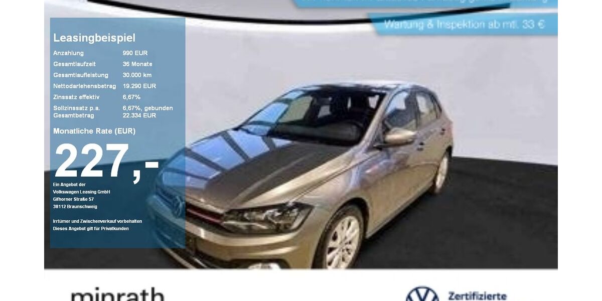 VW Polo 55.183 km 18.290 &euro; Duisburg-Rheinhausen 47226